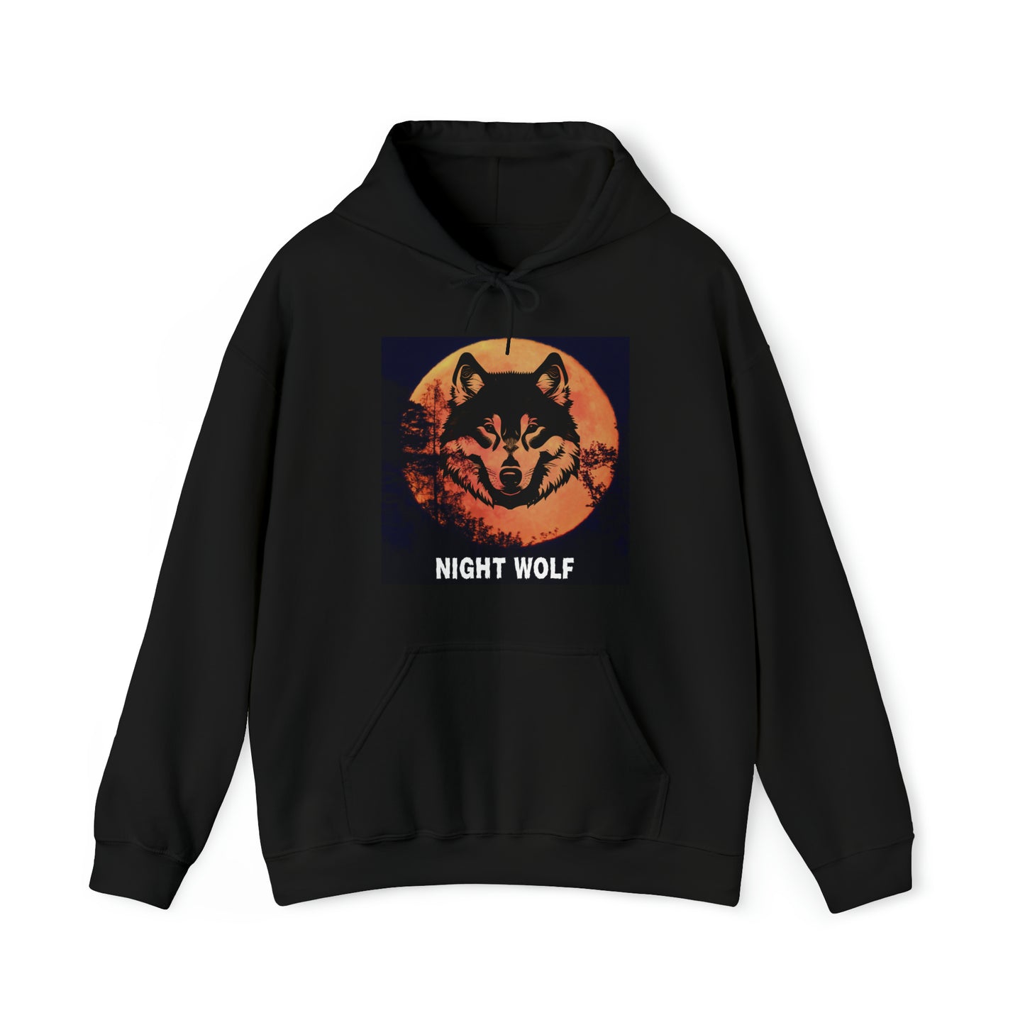 Night Wolf Unisex Heavy Blend™ Hooded Sweatshirt